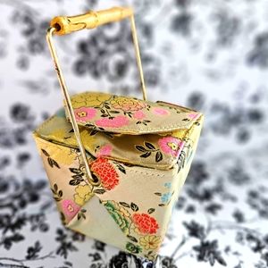 Floral Oyster Pail Purse